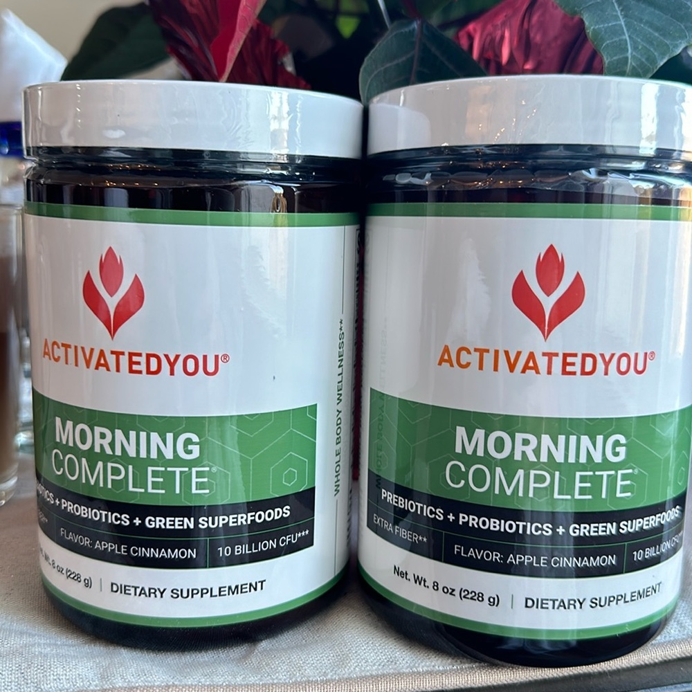 2 unopened Activatedyou morning complete prebiotic+probiotic+green superfoods